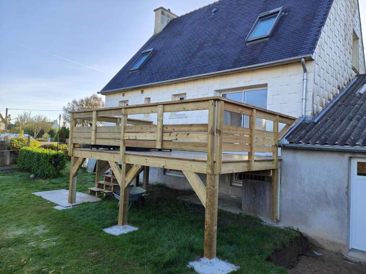Construction de terrasse en bois Ploudaniel