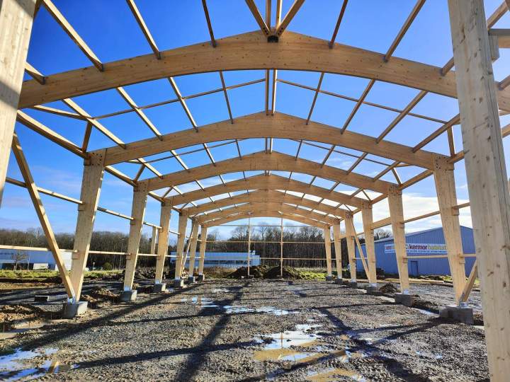 Charpentier extension bois Ploudaniel